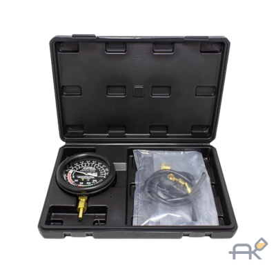  Тестер давления топлива и вакуума в наборе с резьбовыми адаптерами (9пр.) в кейсе (F-904G4)